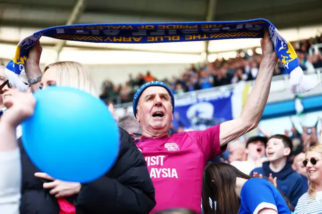 Cardiff fans celebrate