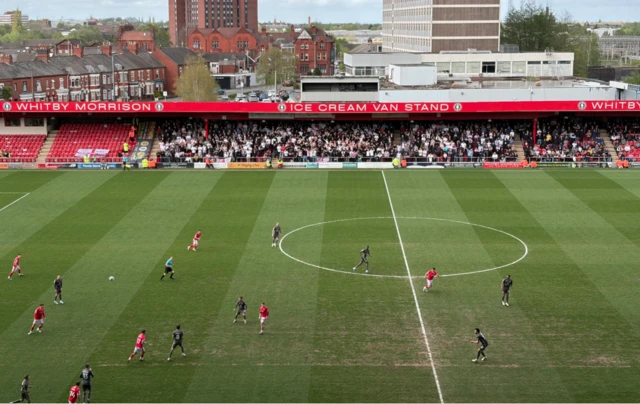 Mornflake Stadium picture,  shot from above.
