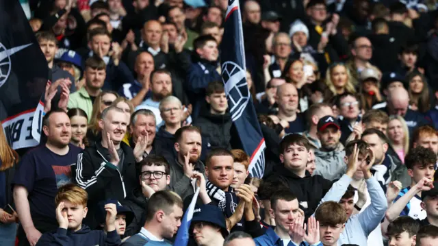 Falkirk supporters at Hampden