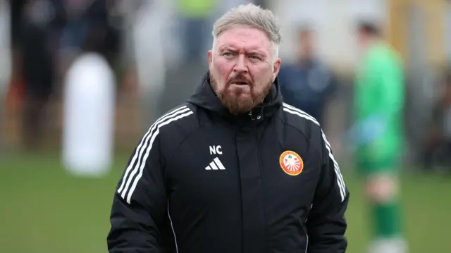 Portadown manager Niall Currie
