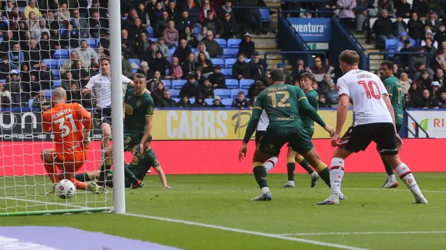 Johnny Kenny scores for Bolton