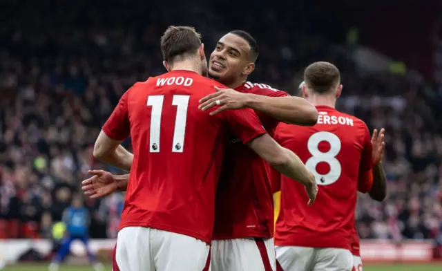 Chris Wood and Murillo