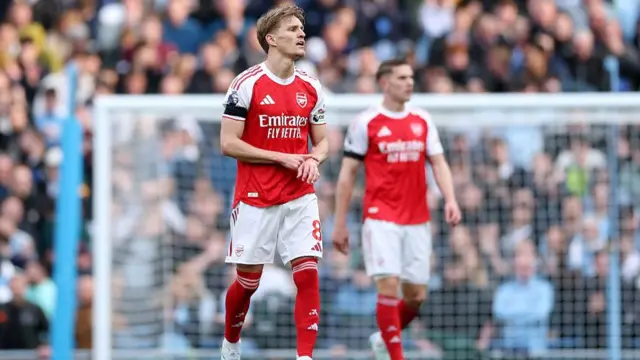 Martin Odegaard after full-time