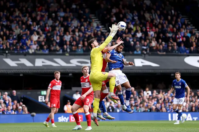 Ipswich v Middlesbrough action