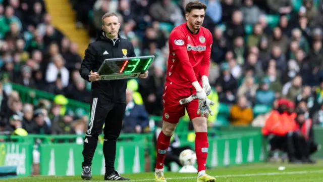 St Mirren goalkeeper Ryan Mullen