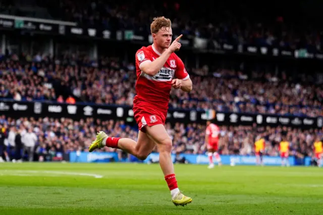 Tommy Conway celebrates