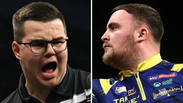 Gian van Veen v Luke Littler in premier League Darts