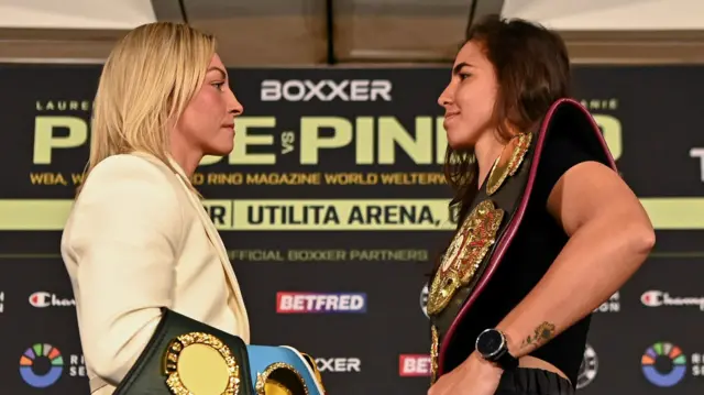 Lauren Price and Stephanie Pineiro face off