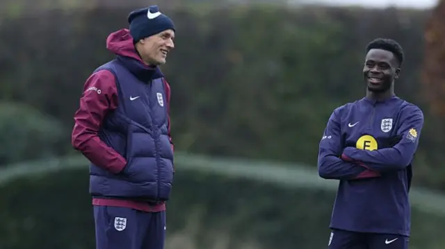 Thomas Tuchel and Bukayo Saka