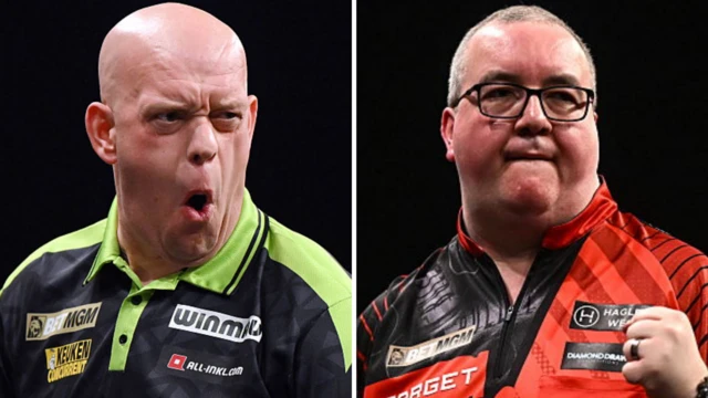 Michael van Gerwen v Stphen Bunting Premier League Darts