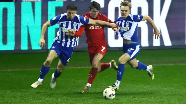 Wigan v Leyton Orient match action