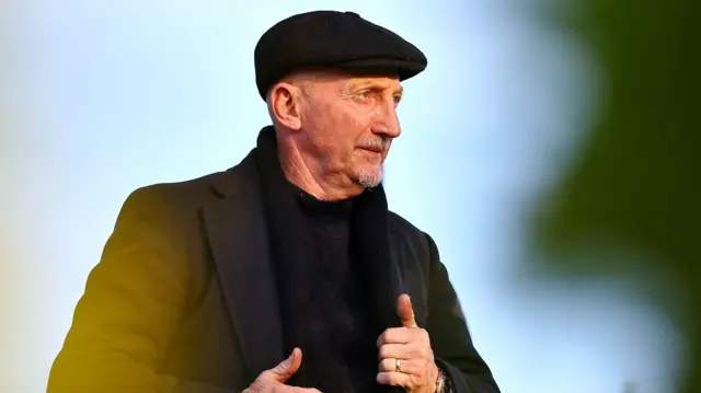 Ian Holloway arriving at Cambridge