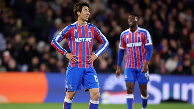Daichi Kamada of Crystal Palace reacts
