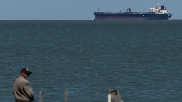 A tanker in the Gulf of Mexico (file pic)