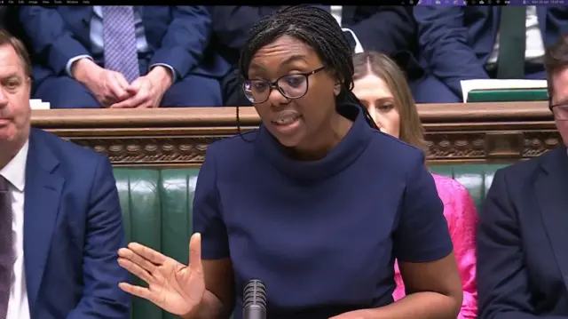 Kemi Badenoch speaking in the House of Commons