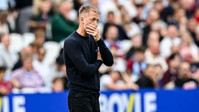 Graham Potter looks dejected