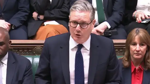 Prime Minister Keir Starmer is giving a statement in the Commons