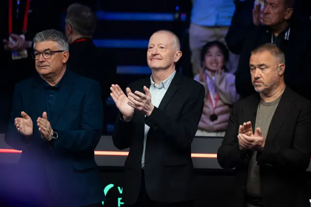 Stephen Hendry, John Parrott, Steve Davis