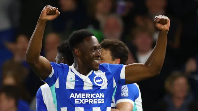 Danny Welbeck celebrates