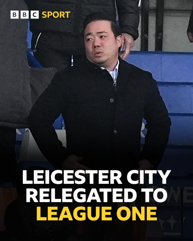 Leicester relegated graphic