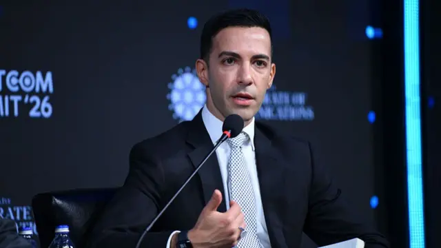 Ali Vaez, Iran Project Director and Senior Adviser at the Crisis Group attends a panel titled 'From Regional Tensions to Global Fractures: Strategic Implications of the Iran War' within the STRATCOM Summit 2026 in Istanbul, Turkiye on March 28, 2026.