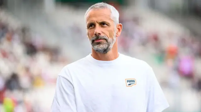 Head coach, Marco Rose of Leipzig prior to the DFB-Pokal match between Rot-Weiss Essen and RB Leipzig