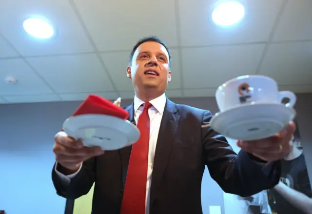 Scottish Labour leader Anas Sarwar during a visit to Glasgow Kelvin College, Easterhouse campus, to discuss the party's plans to create opportunities and help young people succeed whilst campaigning for the upcoming Holyrood election.