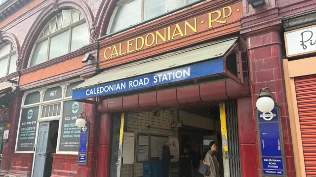 Exterior shot of Caledonian Road station