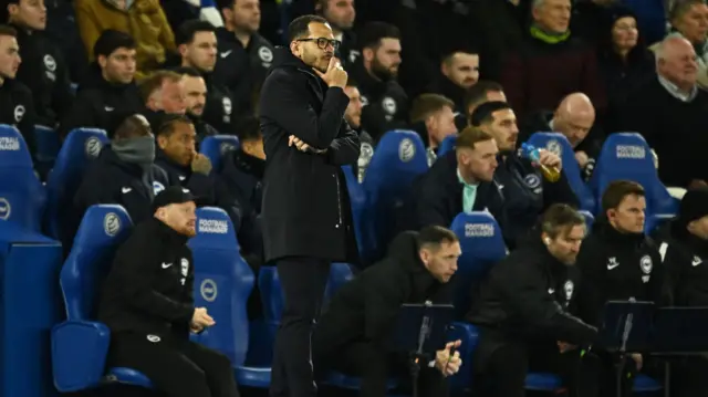 Liam Rosenior watches on