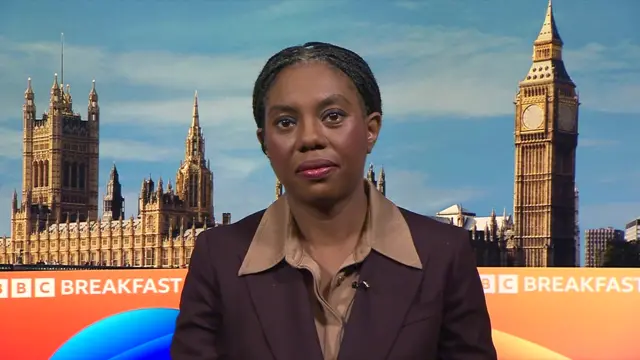 Kemi Badenoch speaking to BBC Breakfast