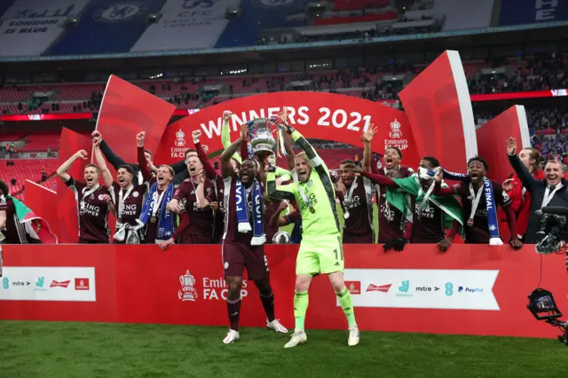 Leicester lift FA Cup in 2021