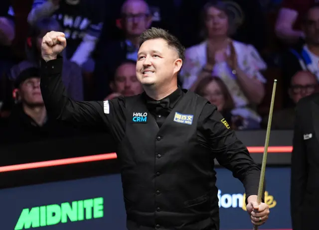 Kyren Wilson celebrates