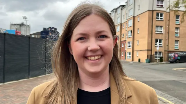 Gillian Mackay standing on a street in Glasgow