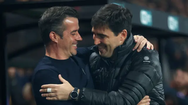 Marco Silva and Andoni Iraola