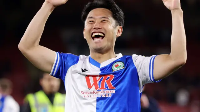 Blackburn celebrate scoring