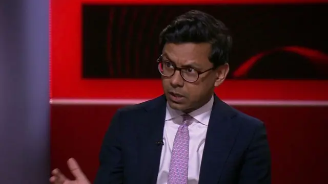 Online safety minister Kanishka Narayan speaking on BBC News