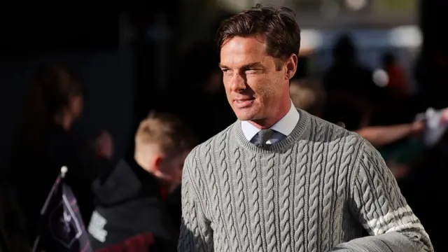 Scott Parker, head coach of Burnley, arrives at the ground