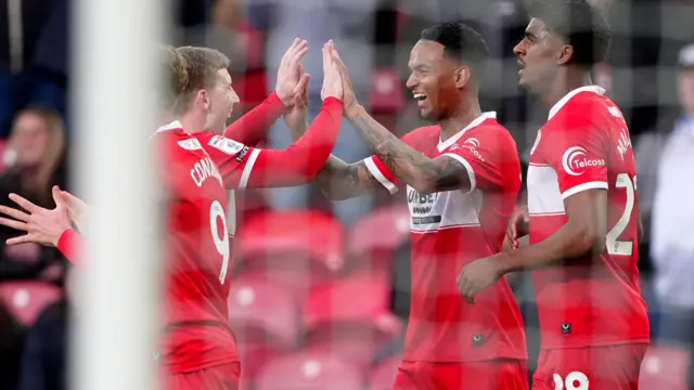 Middlesbrough celebrate scoring