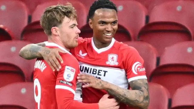 Middlesbrough celebrate scoring