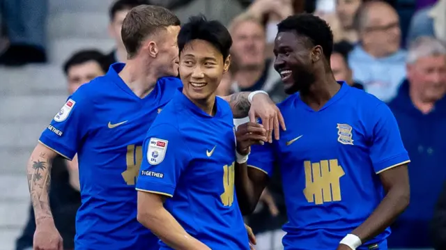 Birmingham celebrate scoring