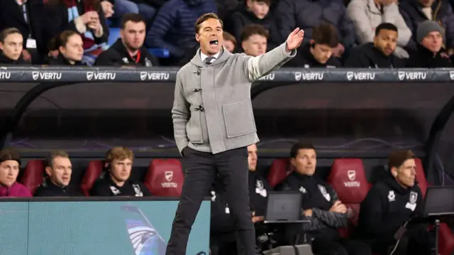 Scott Parker on the touchline