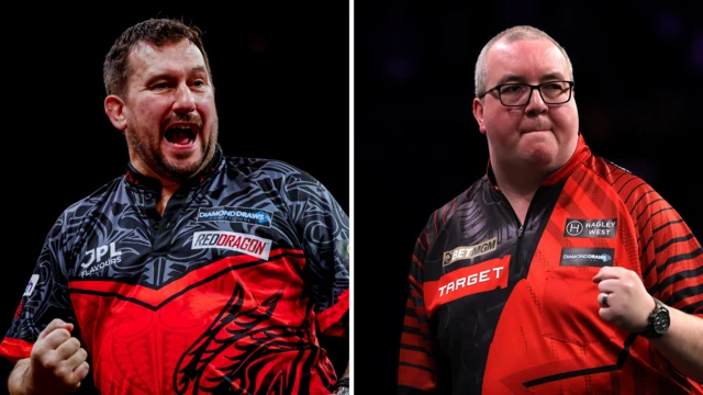 Jonny Clayton and Stephen Bunting