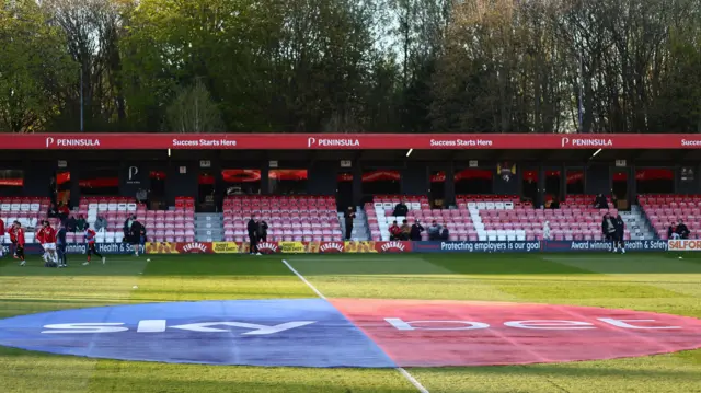 Peninsula Stadium before kick-off