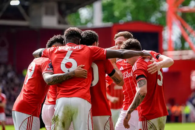 Nottingham Forest celebrate