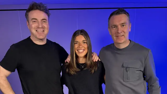 Emma O'Byrne with Thomas Niblock and Oisin McConville