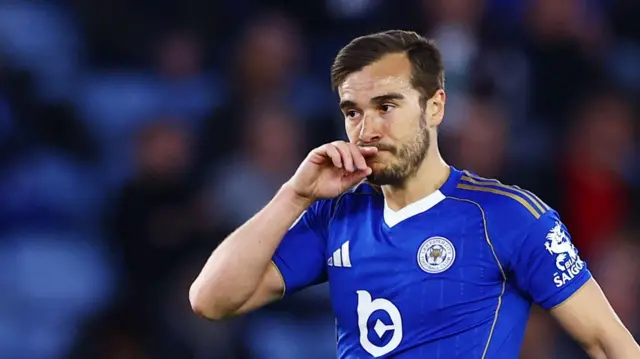 Harry Winks during Leicester' fixture against Millwall