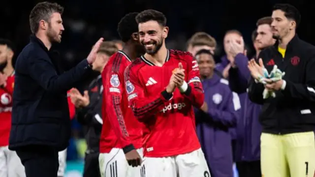 Bruno Fernandes of Manchester United celebrates