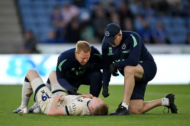 Josh Coburn receives treatment