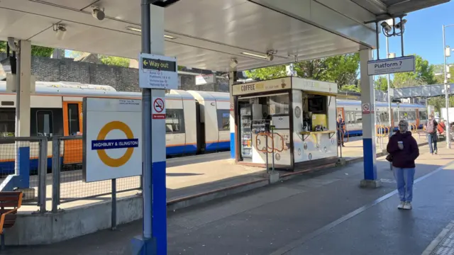 Highbury & Islington station in the sunshine