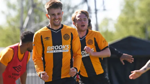 Ben Knight celebrates